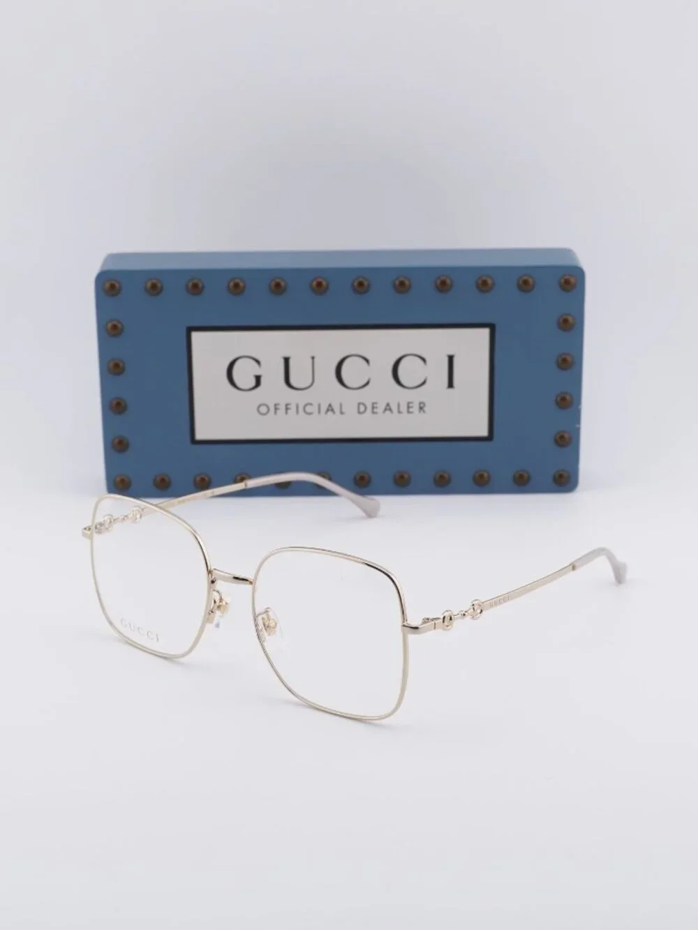 Gucci GG0883OA 001 Square Eyeglasses 55mm - Gold